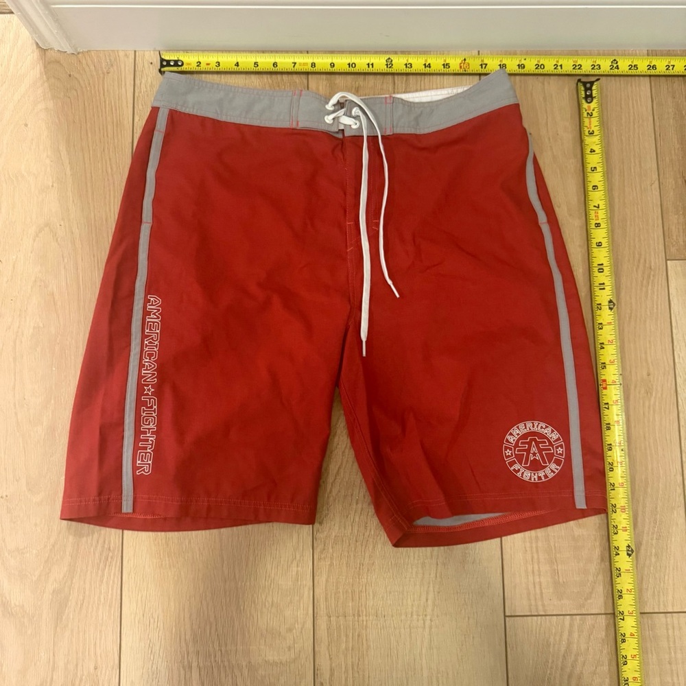 🩳 🌺🔥American Fighter Board Shorts Men’s Swim Trunks Surf Athletic Beach-Size 36 - Picture 5 of 5